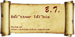 Büttner Tóbia névjegykártya